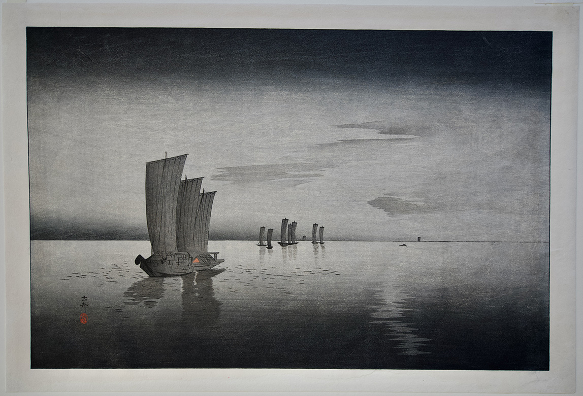 Sailboats At Night